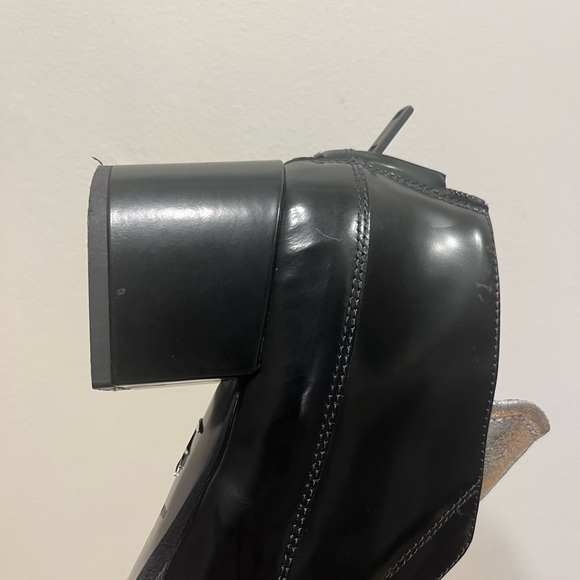 Authentic ALEXANDER MCQUEEN silver and black boots size EU 37 US 7 - Picture 9 of 16